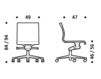 Схема Кресло ICF Office 2015 3683229 917 Современный / Скандинавский / Модерн