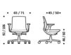 Схема Кресло ICF Office 2015 25966233 30A Современный / Скандинавский / Модерн