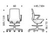 Схема Кресло ICF Office 2015 25963433 F28 Современный / Скандинавский / Модерн