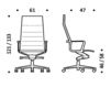 Схема Кресло ICF Office 2015 1963273 F54 Современный / Скандинавский / Модерн