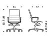 Схема Кресло ICF Office 2015 1960176 708 Современный / Скандинавский / Модерн