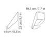 Схема Светильник настенный FRAME Kundalini `11 145050C Минимализм / Хай-тек