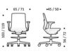 Схема Кресло ICF Office 2015 25966466 767 Современный / Скандинавский / Модерн