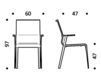 Схема Стул с подлокотниками ICF Office 2015 3686613 357 Современный / Скандинавский / Модерн
