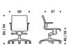 Схема Кресло ICF Office 2015 3693273 357 Современный / Скандинавский / Модерн