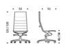 Схема Кресло ICF Office 2015 1940249 918 Современный / Скандинавский / Модерн