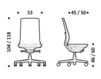 Схема Кресло ICF Office 2015 26060222 439 Современный / Скандинавский / Модерн