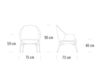Схема Кресло Thonet 2015 S 831 Современный / Скандинавский / Модерн