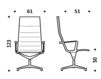 Схема Кресло ICF Office 2015 1943253 30L Современный / Скандинавский / Модерн