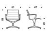 Схема Кресло ICF Office 2015 1963083 357 Современный / Скандинавский / Модерн