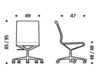 Схема Кресло ICF Office 2015 3683213 30B Современный / Скандинавский / Модерн