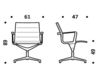 Схема Кресло ICF Office 2015 1963089 98A Современный / Скандинавский / Модерн