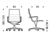 Схема Кресло ICF Office 2015 1943163 362 Современный / Скандинавский / Модерн