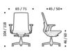 Схема Кресло ICF Office 2015 26036399 910 Современный / Скандинавский / Модерн