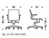 Схема Кресло ICF Office 2015 3693279 906 Современный / Скандинавский / Модерн
