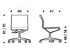 Схема Кресло ICF Office 2015 3683203 30G Современный / Скандинавский / Модерн
