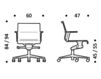 Схема Кресло ICF Office 2015 3695827 02N Современный / Скандинавский / Модерн