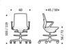 Схема Кресло ICF Office 2015 25933499 919 Современный / Скандинавский / Модерн