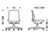 Схема Кресло ICF Office 2015 25960233 F29 Современный / Скандинавский / Модерн