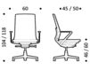 Схема Кресло ICF Office 2015 26033333 30С Современный / Скандинавский / Модерн