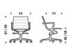 Схема Кресло ICF Office 2015 1943103 509 Современный / Скандинавский / Модерн