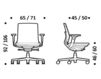 Схема Кресло ICF Office 2015 25966299 98D Современный / Скандинавский / Модерн
