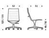 Схема Кресло ICF Office 2015 1943193 510 Современный / Скандинавский / Модерн