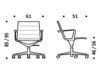 Схема Кресло ICF Office 2015 1943109 919 Современный / Скандинавский / Модерн