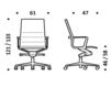 Схема Кресло ICF Office 2015 1963179 972 Современный / Скандинавский / Модерн