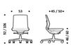 Схема Кресло ICF Office 2015 25900266 723 Современный / Скандинавский / Модерн