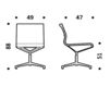 Схема Стул ICF Office 2015 3683509 98D Современный / Скандинавский / Модерн