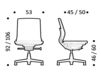 Схема Кресло ICF Office 2015 25930333 F28 Современный / Скандинавский / Модерн