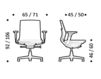 Схема Кресло ICF Office 2015 25936399 918 Современный / Скандинавский / Модерн