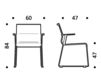 Схема Стул с подлокотниками ICF Office 2015 3691603 509 Современный / Скандинавский / Модерн