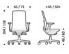 Схема Кресло ICF Office 2015 26036233 F54 Современный / Скандинавский / Модерн