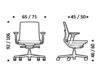 Схема Кресло ICF Office 2015 25936233 362 Современный / Скандинавский / Модерн