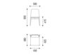 Схема Стул METRO Neue Wiener Werkstaette CHAIRS ST 50 5 Современный / Скандинавский / Модерн