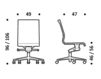 Схема Кресло ICF Office 2015 3683233 511 Современный / Скандинавский / Модерн