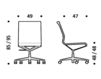 Схема Кресло ICF Office 2015 3683219 98A Современный / Скандинавский / Модерн