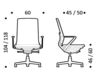 Схема Кресло ICF Office 2015 26033399 915 Современный / Скандинавский / Модерн
