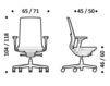 Схема Кресло ICF Office 2015 26036299 917 Современный / Скандинавский / Модерн