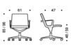 Схема Кресло ICF Office 2015 1973099 913 Современный / Скандинавский / Модерн