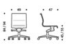 Схема Кресло ICF Office 2015 3685223 362 Современный / Скандинавский / Модерн