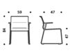 Схема Стул с подлокотниками ICF Office 2015 3571509 901 Современный / Скандинавский / Модерн