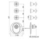 Схема Смеситель термостатический Fima - Carlo Frattini Lamp F5043X3CR Классический / Исторический / Английский
