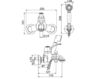 Схема Смеситель настенный Fima - Carlo Frattini Lamp F3304CR Классический / Исторический / Английский