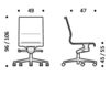 Схема Кресло ICF Office 2015 3685239 906 Современный / Скандинавский / Модерн