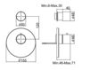 Схема Смеситель термостатический Fima - Carlo Frattini Matrix F3253X1CR Минимализм / Хай-тек