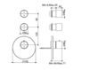 Схема Смеситель термостатический Fima - Carlo Frattini Matrix F3253X2CR Минимализм / Хай-тек