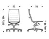 Схема Кресло ICF Office 2015 1943149 919 Современный / Скандинавский / Модерн